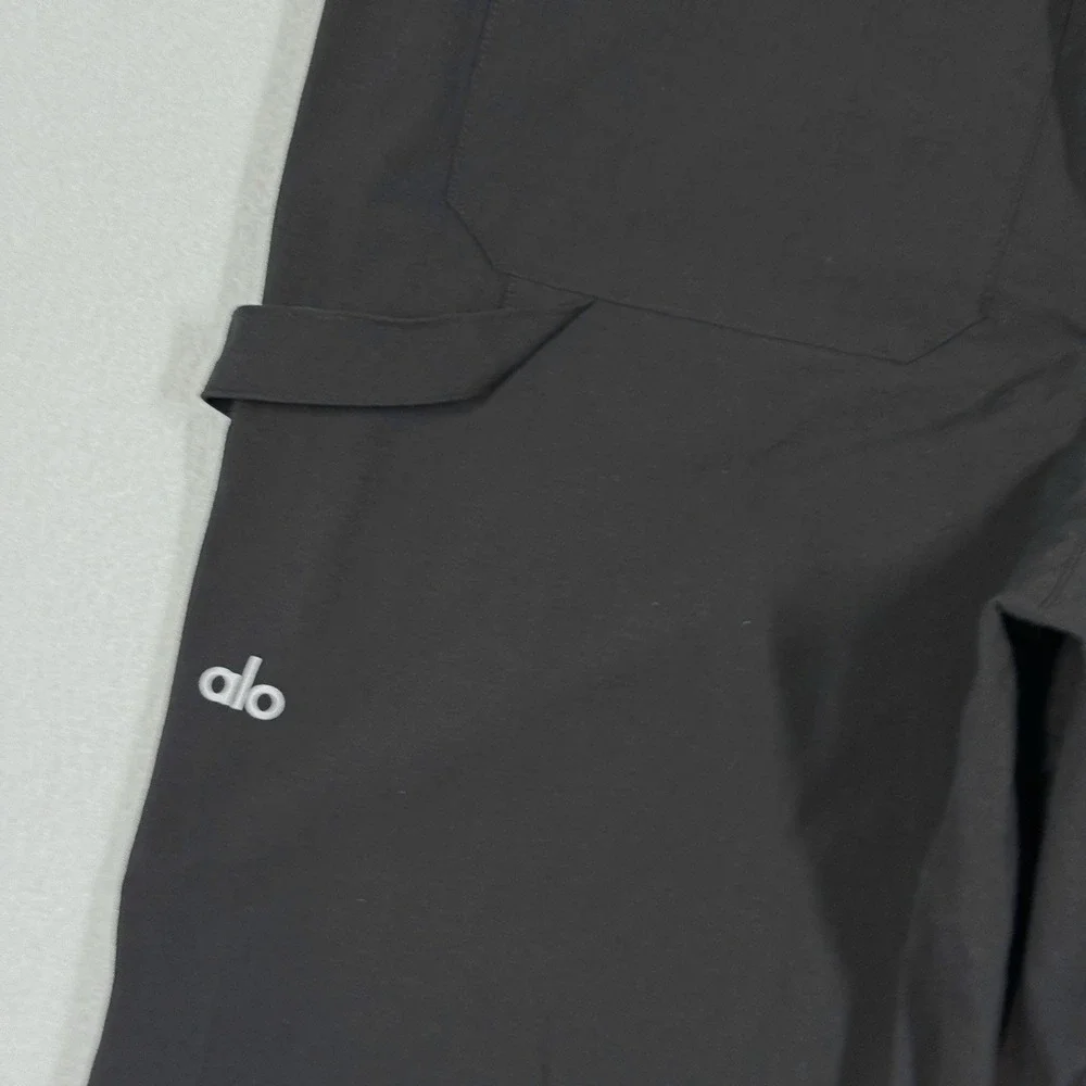 Alo Yoga Pants‎ Mens Small Carpenter Co op Track Straight Leg Black Hammer Loop